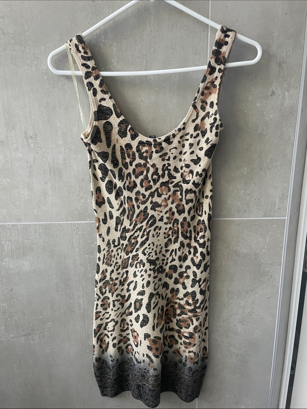 Guess by Marciano Beige, Brown & Black Leopard Print Tank Dress! Size: SMALL